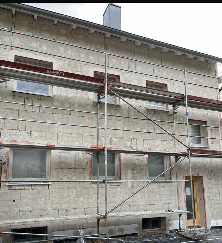 Wärmedämmung außerhalb vom gebäude